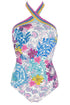 Gottex Bali High Neck Swimsuit In Multi